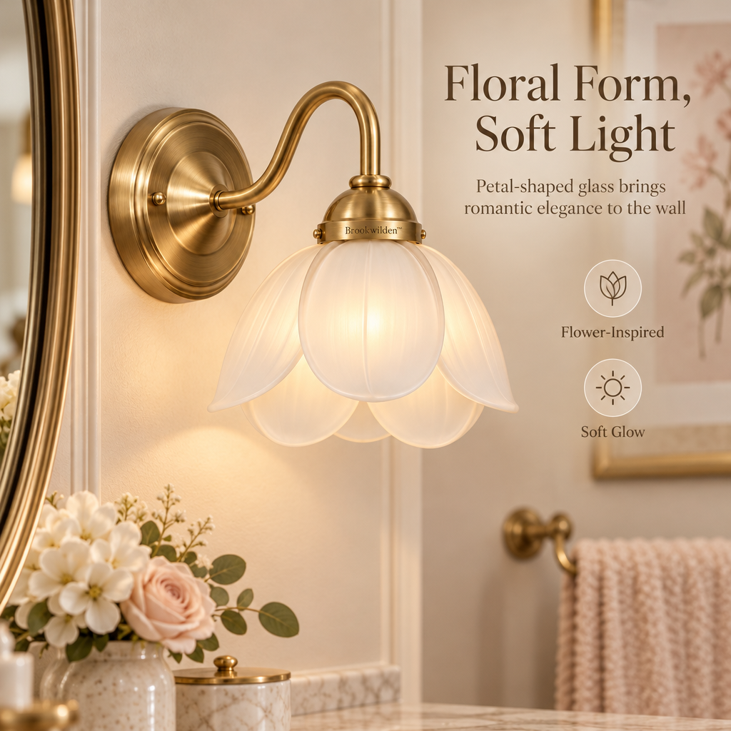 Brookwilden Petal Opal Blossom Wall Sconce product photograph 5